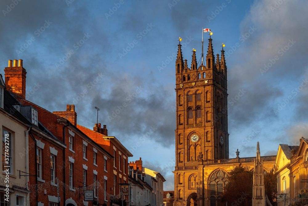 Church. Warwick, county town of warwickshire, english midlands england UK