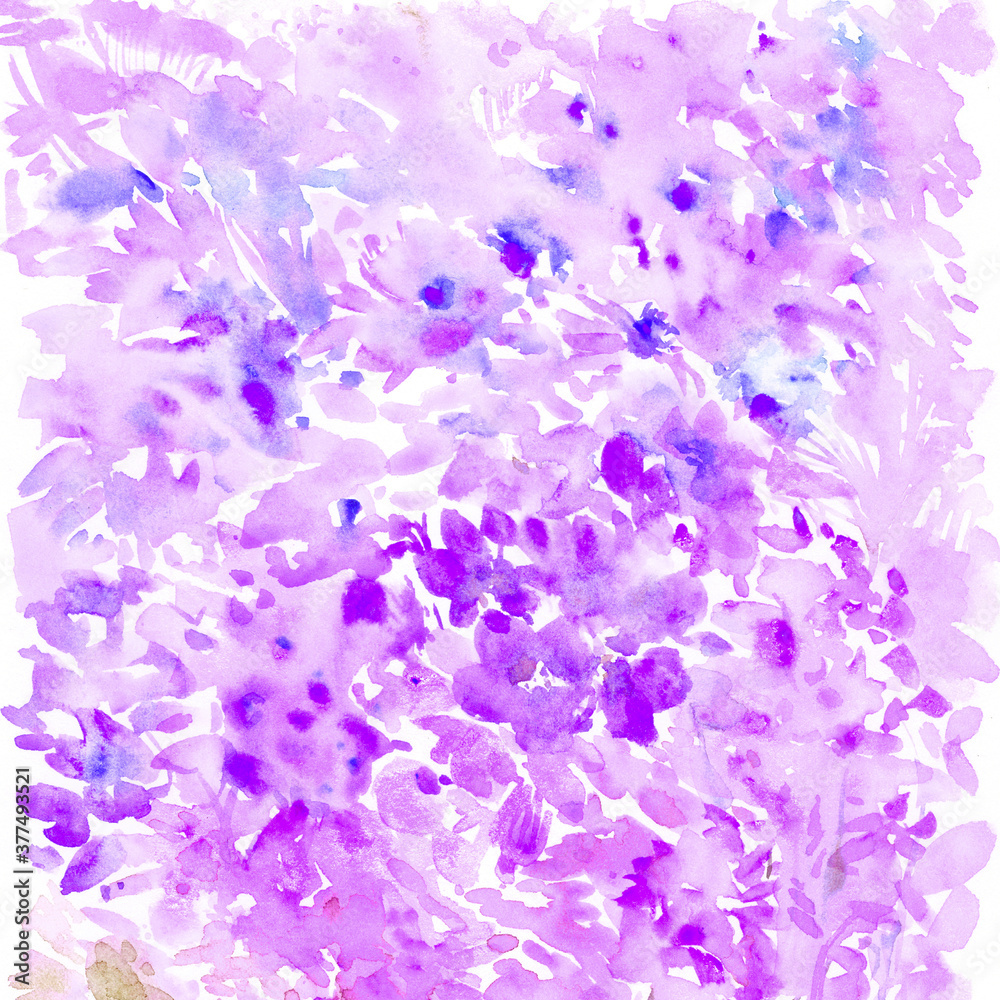 Hand drawn watercolor flowers. Hand drawn watercolor flowers.