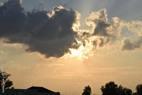 sunset in the clouds