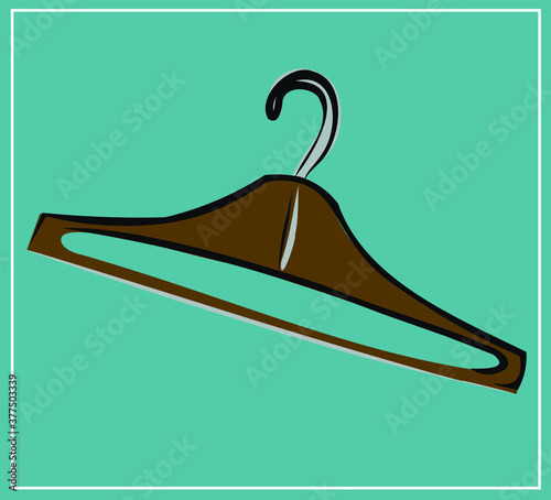 Inscription. Wardrobe hangers. Fashion. The basic wardrobe of a minimalist. clothes. Set. Isolated vector object.
