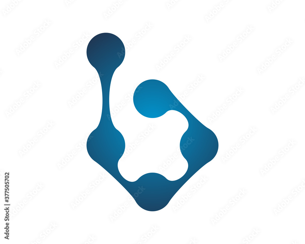 Fototapeta premium B tech logo 1 template