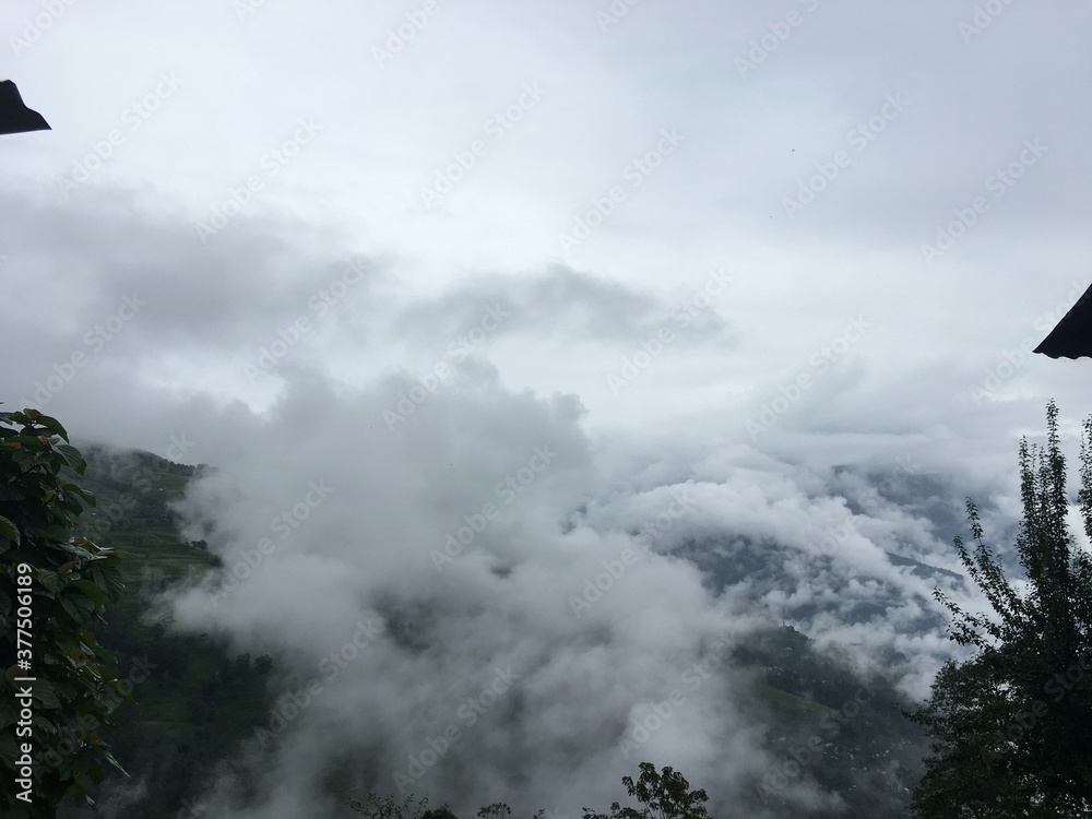 beautiful view from mountain sikkim