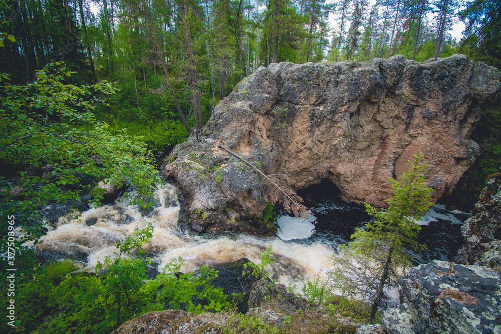 river flowing through the wilderness of Finland river flowing through the wilderness of Finland
