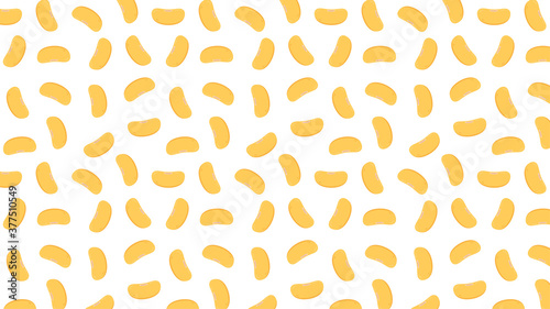 Soy bean pattern vector. soy bean on white background. wallpaper.