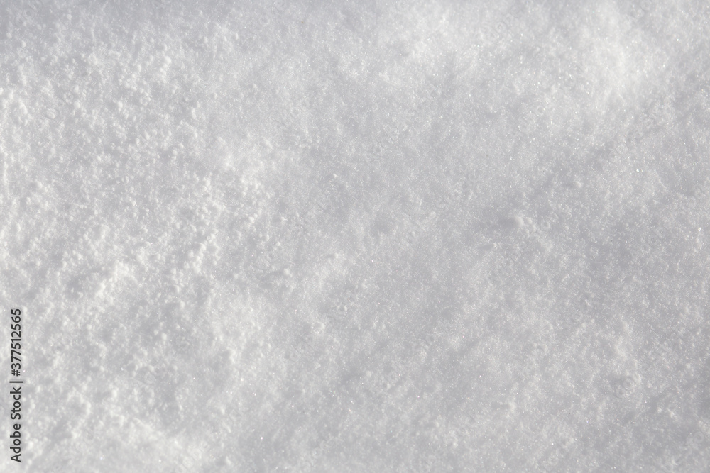 Cold natural fresh white snow background