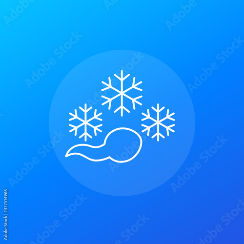 frozen sperm line icon, cryopreservation vector