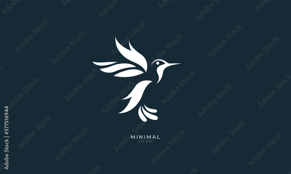 an abstract icon of a hummingbird an abstract icon of a hummingbird