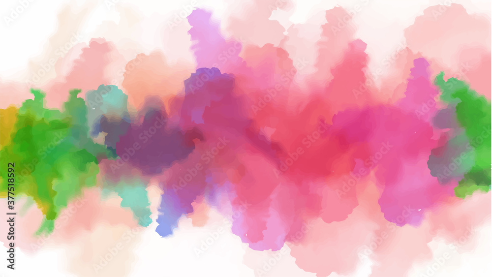 Colorful watercolor background with liquid fluid texture for background, banner