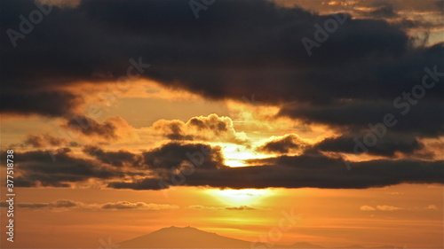 Himmel, Wolken, Blau, Orange, Rosa, Sonnenaufgang, Sonnenuntergang, Morgenstimmung, Abendstimmung, Morgen, Abend, Früh, Wetter, Flug, Stimmung, 