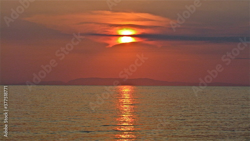 Himmel, Wolken, Blau, Orange, Rosa, Sonnenaufgang, Sonnenuntergang, Morgenstimmung, Abendstimmung, Morgen, Abend, Früh, Wetter, Flug, Stimmung, 