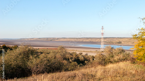 Landscape estuary Kuyalnik. Coast of the Kuyalnik estuary. Kuyalnik located on the northwestern shores of the Black Sea, near the city of Odessa, Ukraine.. © Elena