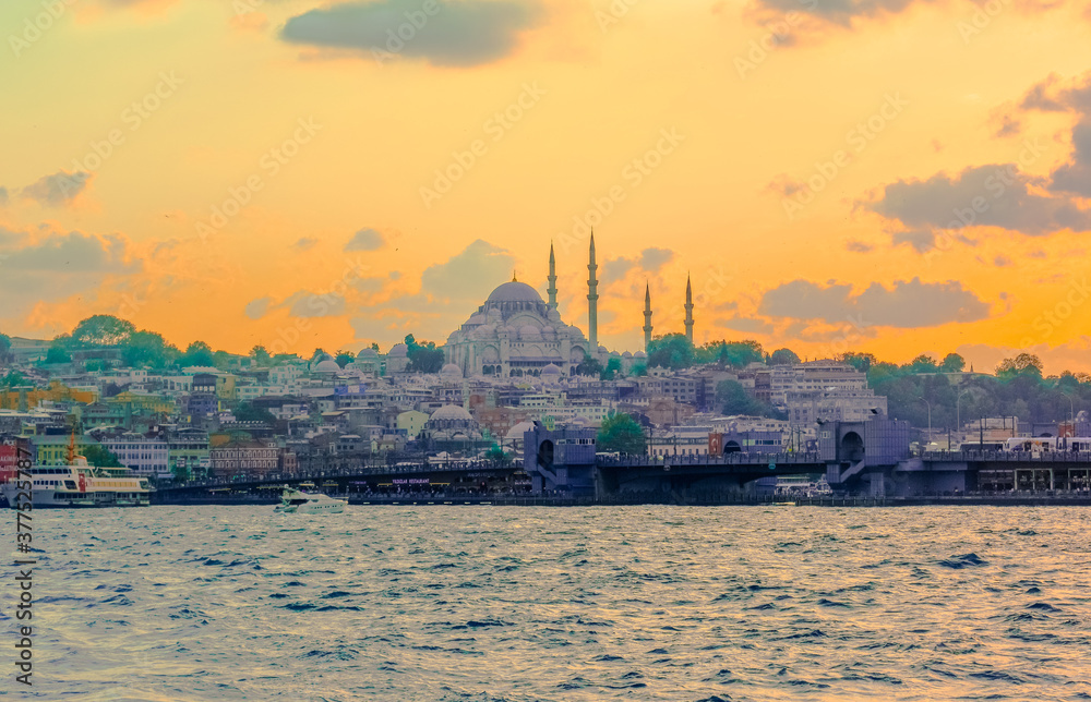 Panorama of the city of Istanbul 