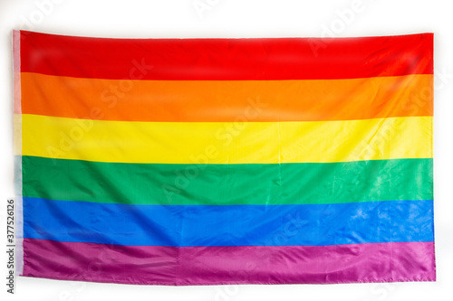 The rainbow flag, commonly the gay pride flag and sometimes the LGBT pride flag, is a symbol of lesbian, gay, bisexual, and transgender (LGBT) pride and LGBT social movements background texture