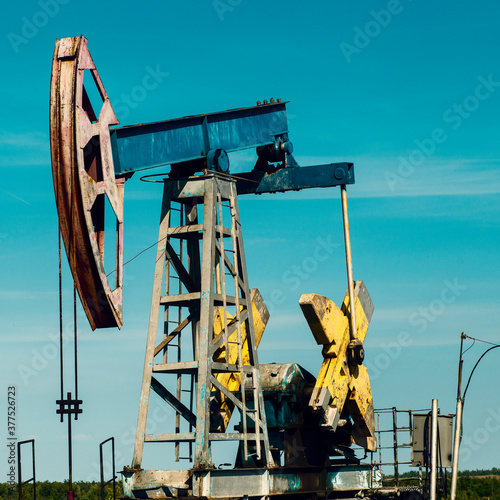 oil pump jack in oil production