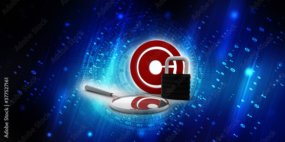 3d illustration copyright symbol search concept protection lock
3d illustration copyright symbol search concept protection lock