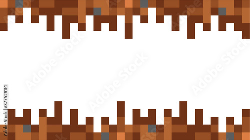 Pixel background. The concept of games background. Vector illustration