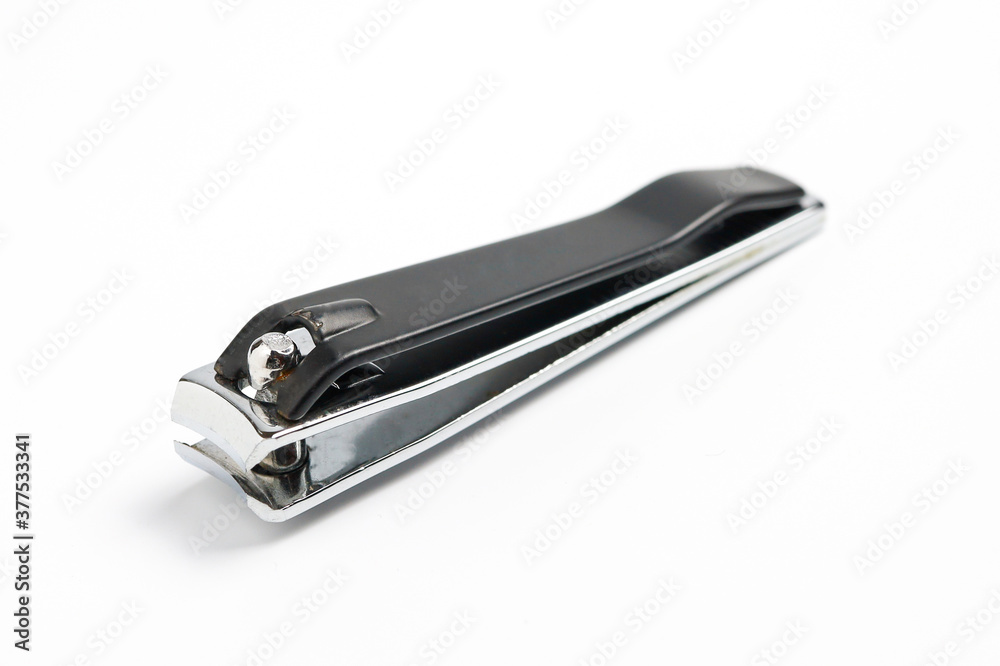 Nail clippers on a white background. Nail clippers on a white background.