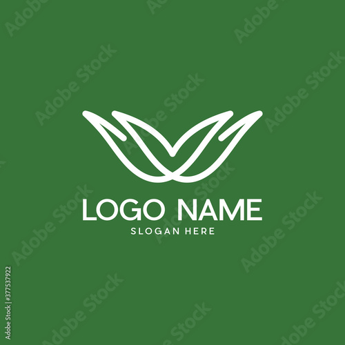 Aloe Vera icon isolated, Aloe Vera logo vector icon Design Template
