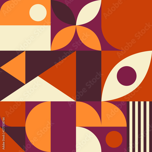 Abstract geometric pattern backgrounds. Neo pattern,  minimalist scandinavian retro poster graphics vector illustration. Geometric template poster, flyer, brochure neo pattern