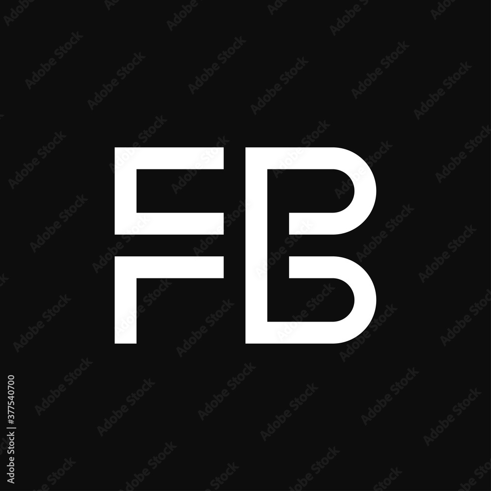 Letter FB initial logo template