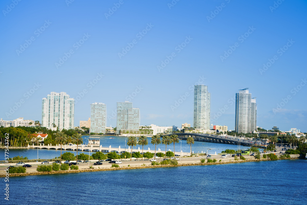 Miami, MacArthur Causeway way, USA, Florida