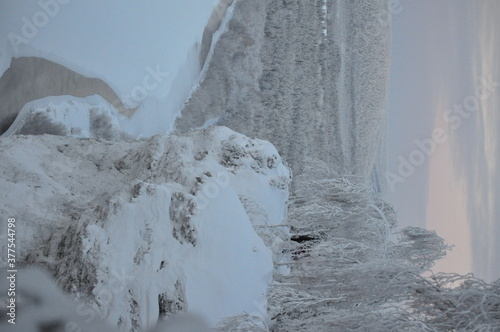 waterfall in winter