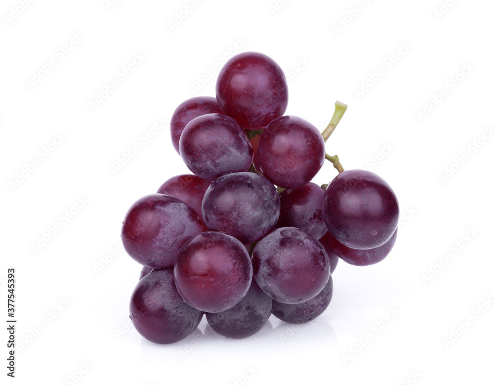 fresh red grape isolated on white background fresh red grape isolated on white background