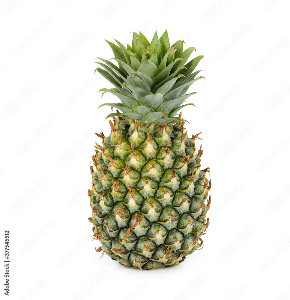 whole of pineapple isolated on white background whole of pineapple isolated on white background