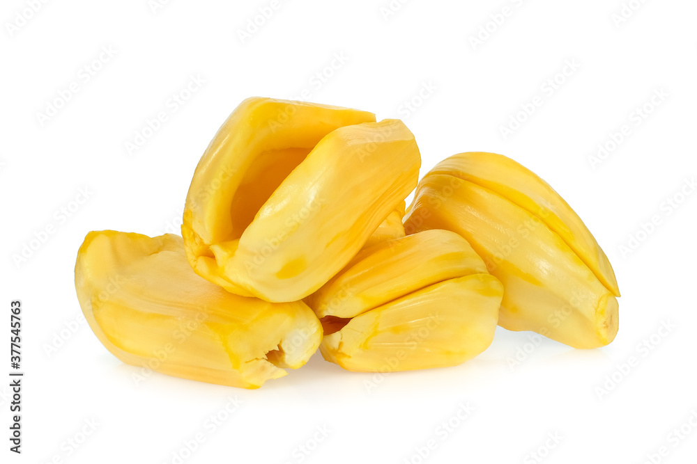 pile of ripe jackfruit isolated on white background, tropical fruit pile of ripe jackfruit isolated on white background, tropical fruit