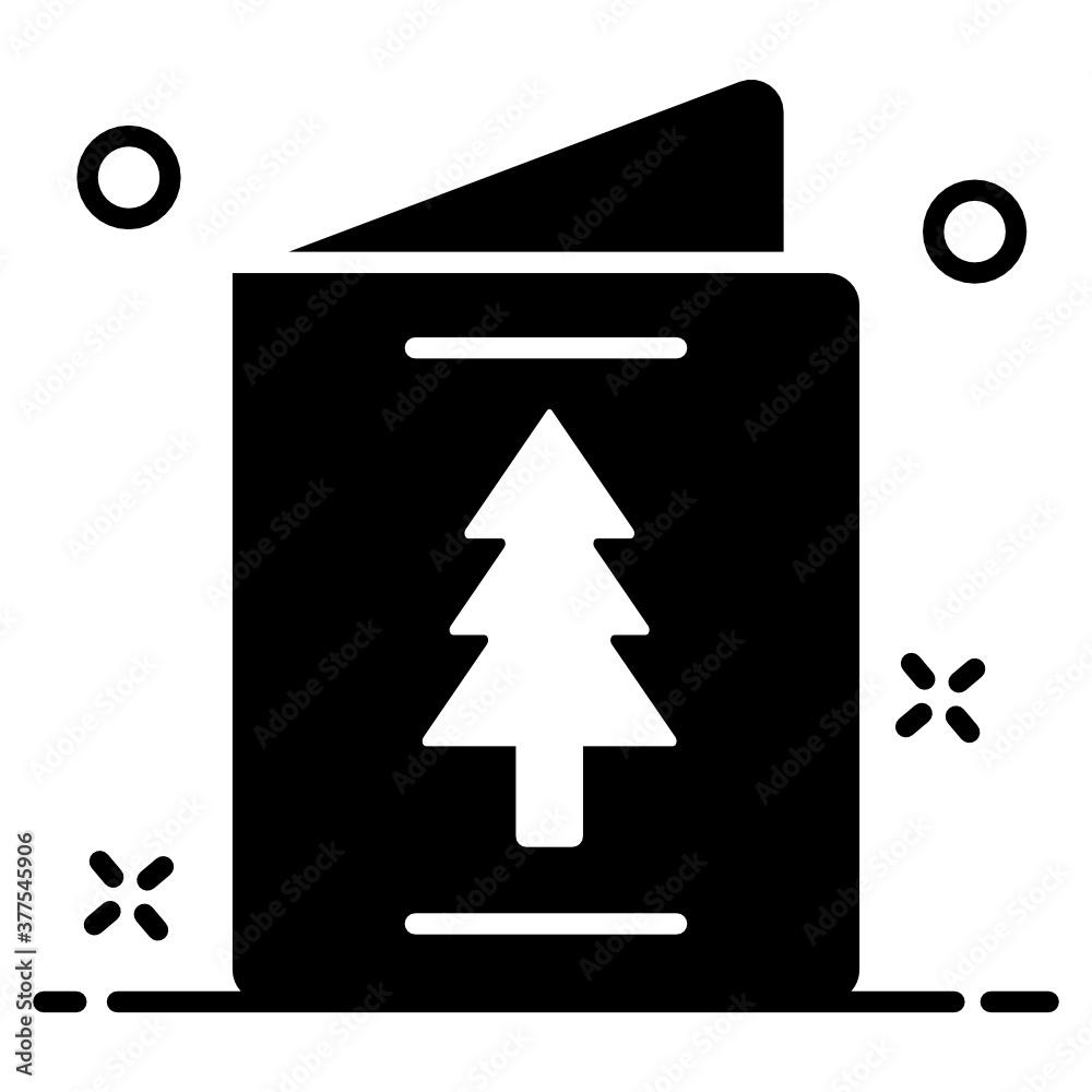 An editable vector of christmas card, icon
An editable vector of christmas card, icon