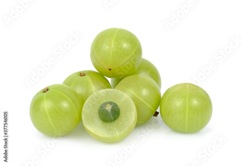 indian gooseberry isolated on white background