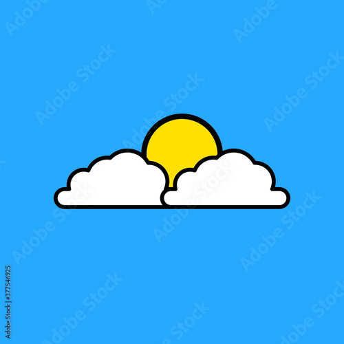 Sunny weather illustration