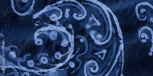 Hand Drawn Mosaic. Abstract Ethnic Pattern. 