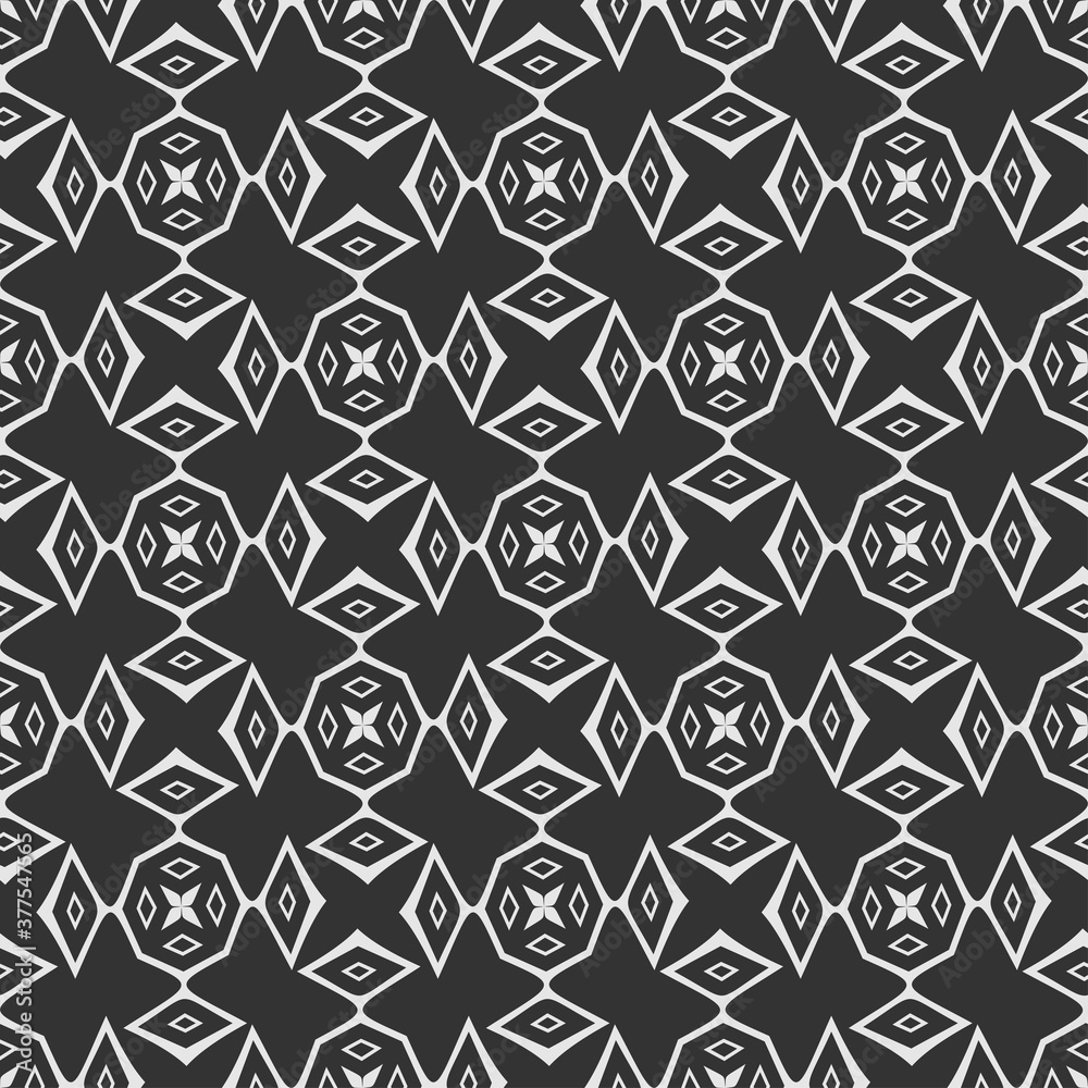 Black and white background pattern. Decorative ornament for decorating wallpaper. Geometric texture. Vector image Black and white background pattern. Decorative ornament for decorating wallpaper. Geometric texture. Vector image