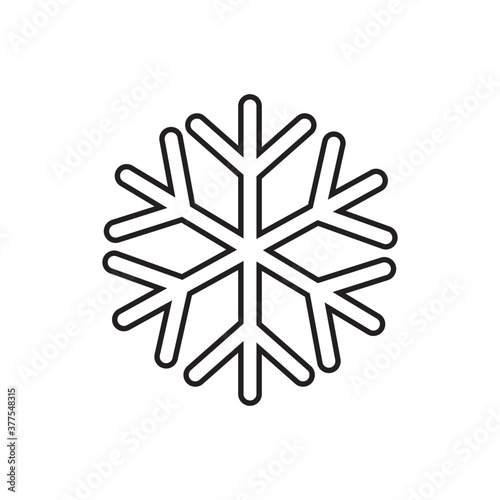 Snowflake icon vector illustration symbol