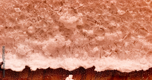Salt crystals in macro
