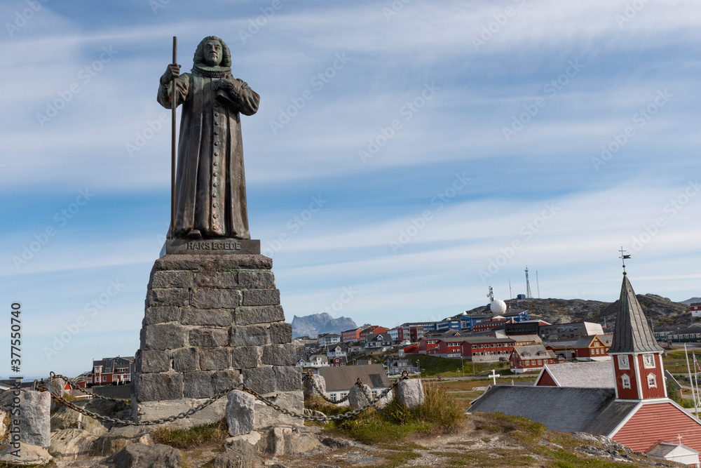 Hans Egede Statue in Nuuk