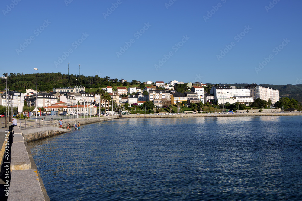 Costal view of the picturesque village of Ortigueira in the Galicia region of Spain.