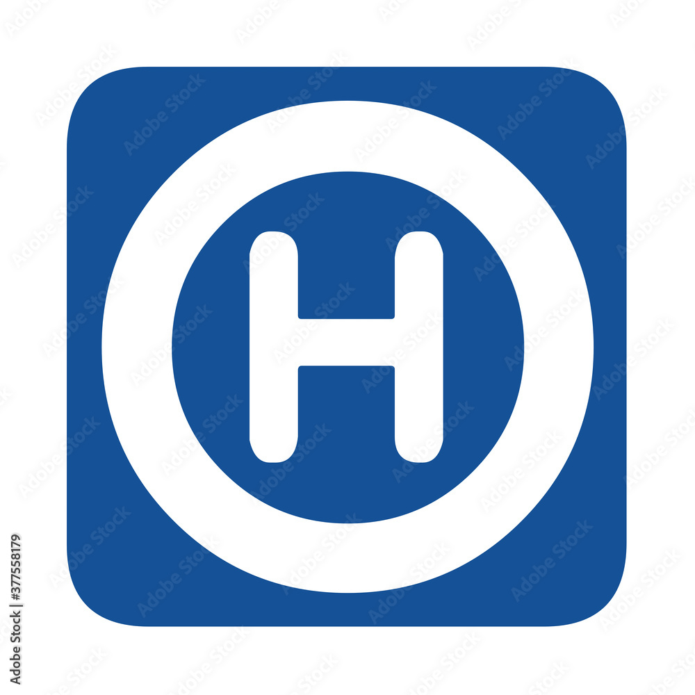Hospital symbol pictogram Hospital symbol pictogram