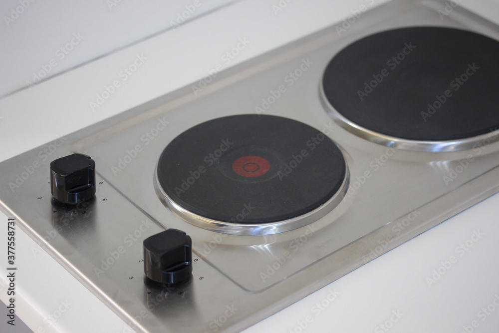 Fototapeta premium Twin plate stove top