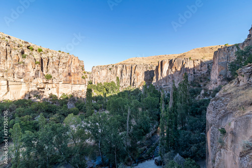Ihlara Valley in Cappadocia. Peristrema Monastery is the most famous valley in Turkey for hiking excursions. Aksaray, Cappadocia, Turkey © attraction art