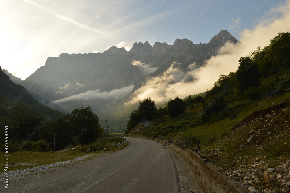 The beautiful and dramatic landscapes of the Valbona Valley in Northern Albania