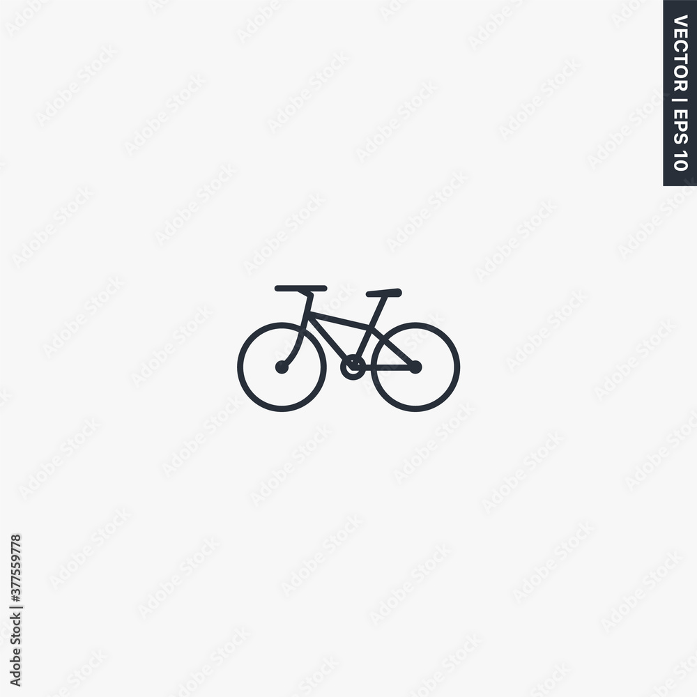 Bike, linear style sign for mobile concept and web design Bike, linear style sign for mobile concept and web design