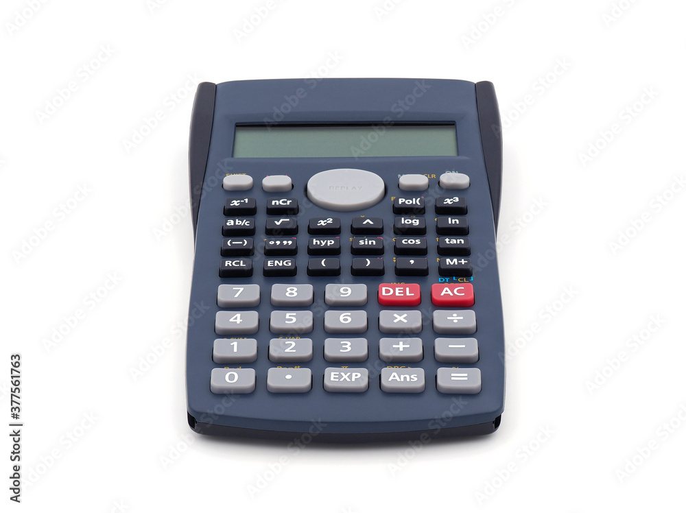 Scientific calculator isolated on white background Scientific calculator isolated on white background
