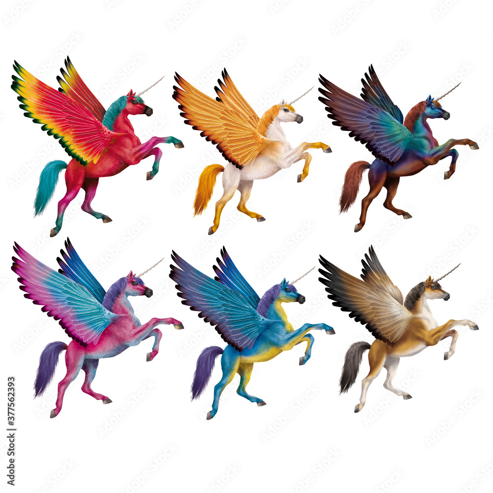 groupe de cheval, licorne, volant, en vol, ailes, toutes couleurs, animal, blanc, étalon, galop, coloré, mythique, poney, courir, course, collection, photo illustration, sauvage, chevalin, amoure groupe de cheval, licorne, volant, en vol, ailes, toutes couleurs, animal, blanc, étalon, galop, coloré, mythique, poney, courir, course, collection, photo illustration, sauvage, chevalin, amoure