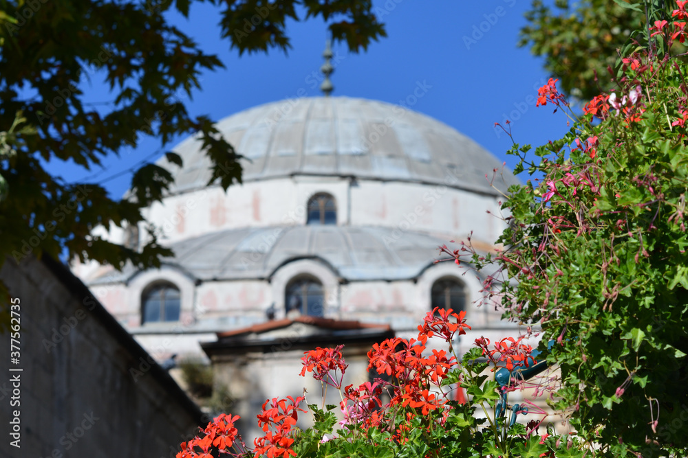 Kutahya Ulucami Mosque during springtime - Kutahya, Turkey
