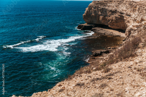 rocks and sea
