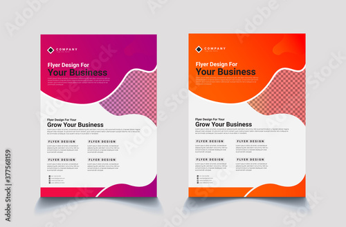 Corporate abstract business flyer design template brochure cover design vector template.Company identity,print-ready flyer,print ready brochure,Corporate brochure report cover template in A4 size
