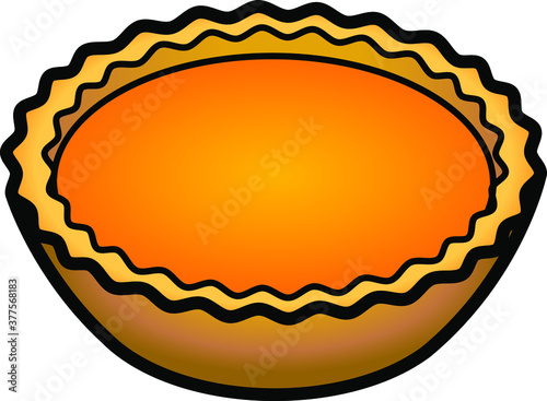 A pumpkin tartlet.