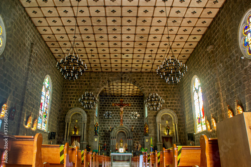 Internal view of the São Pedro Church in Gramado